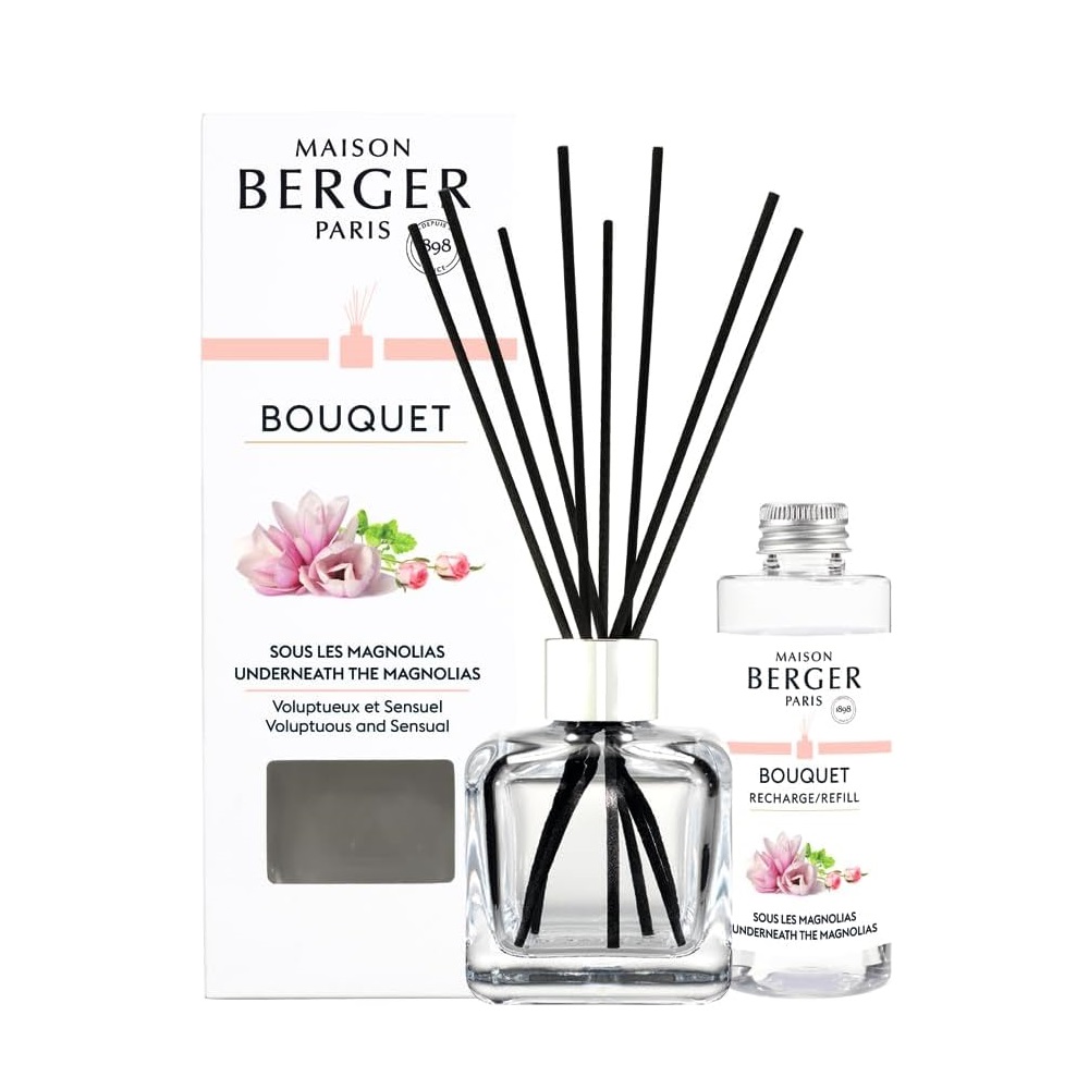 Sous les magnolias - bouquet cube parfumé 100ml - maison berger paris