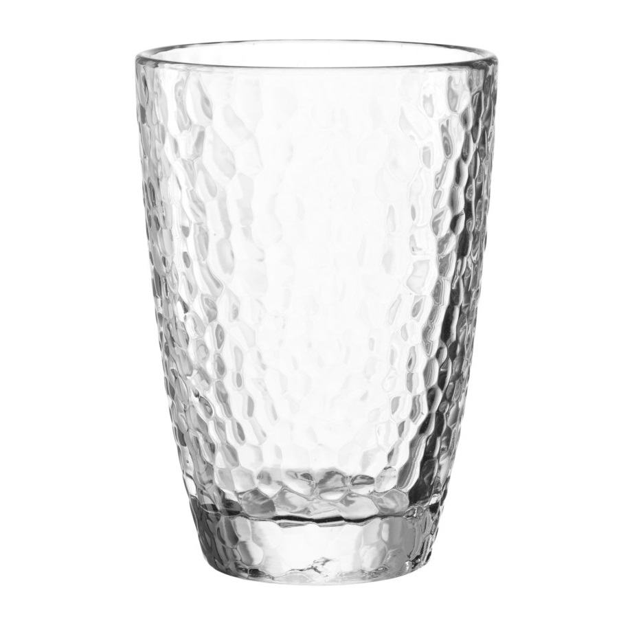 Lot de 4 verres à jus de fruits matera transparent 340ml - leonardo