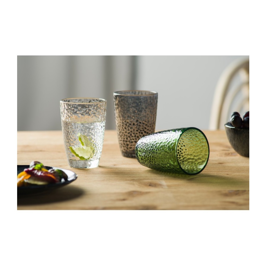 Lot de 4 verres à jus de fruits matera transparent 340ml - leonardo