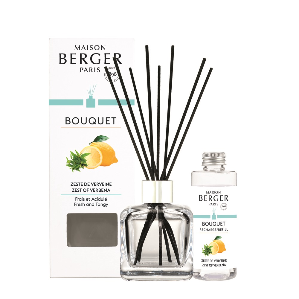 Bouquet à brins parfumés zeste de verveine 100ml - maison berger paris