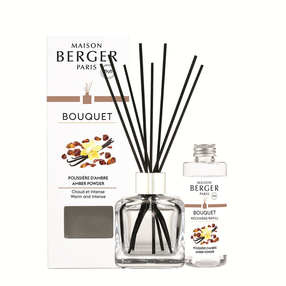 Bouquet parfumé à brins senteur poussière d'ambre - maison berger paris