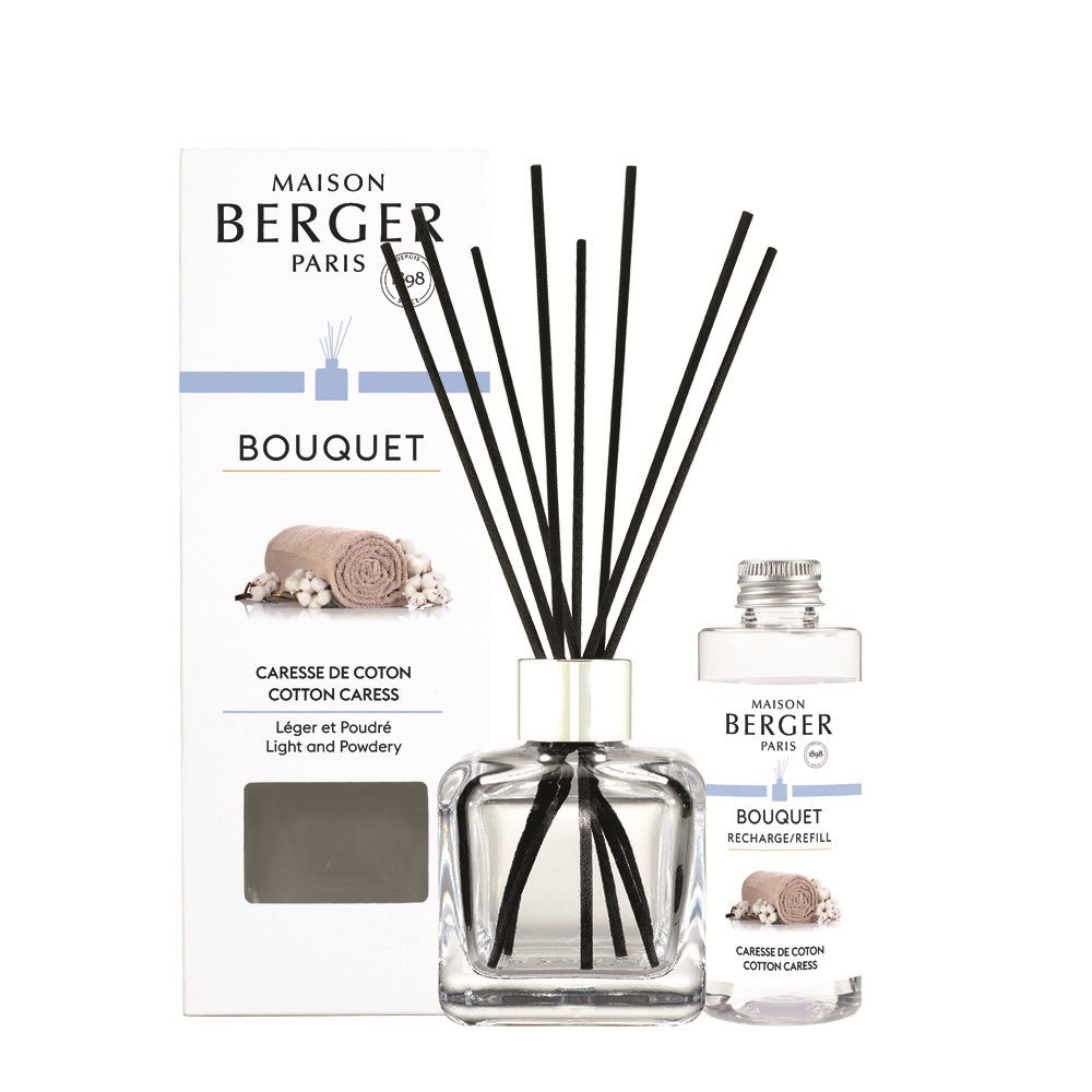 Caresse de coton - bouquet cube parfumé 100 ml - maison berger paris