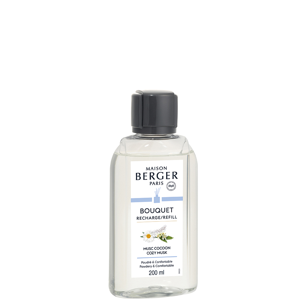 Musc cocoon recharge 200 ml pour bouquet parfumé - maison berger paris