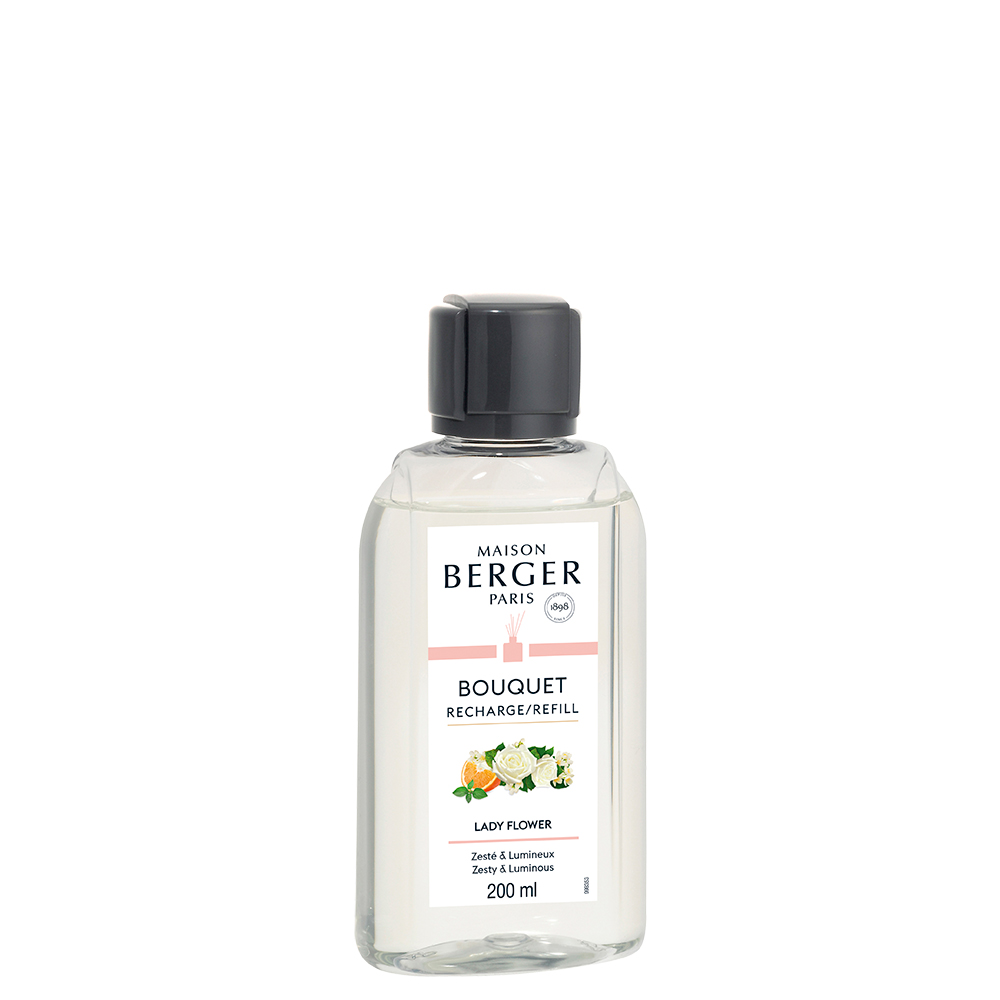 Lady flower recharge 200 ml pour bouquet parfumé - maison berger paris