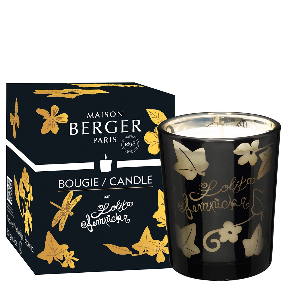 Lolita lempicka bougie noir 180g - maison berger paris