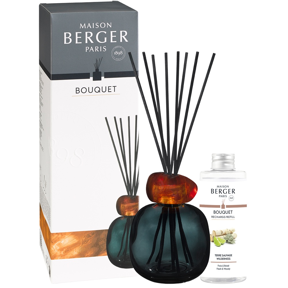 Bouquet parfumé minéral noir ambre- maison berger paris