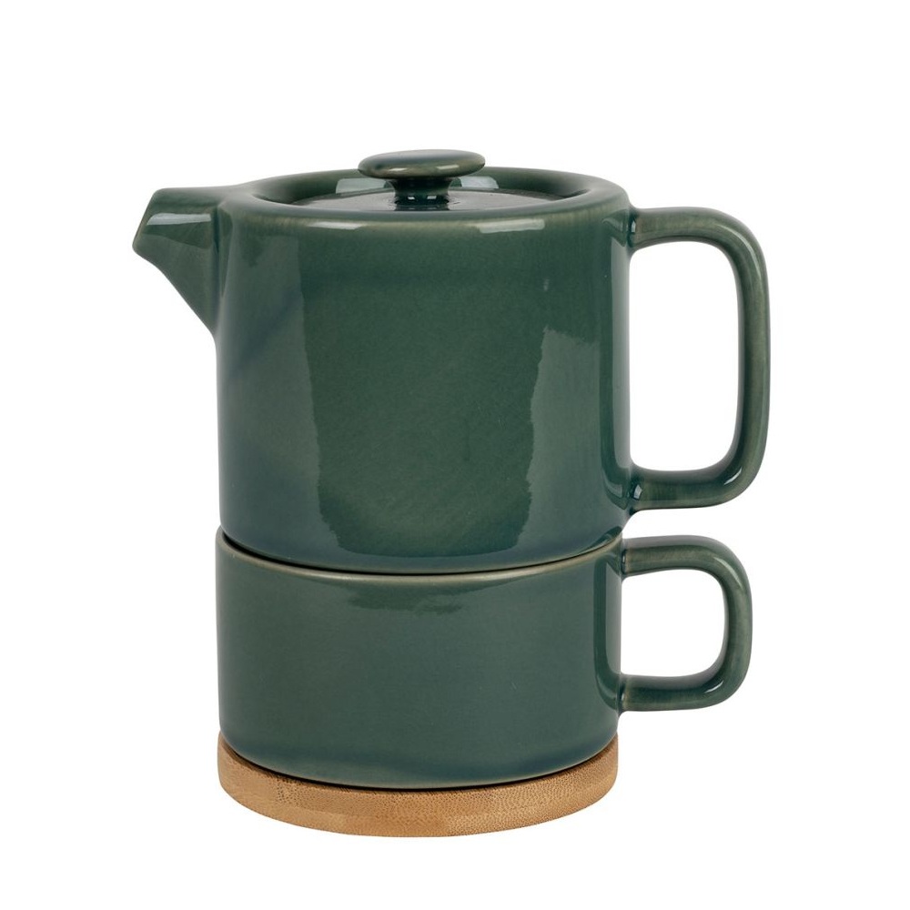 Théière égoiste avec filtre inox - nordika émeraude 45cl + 25cl - sema