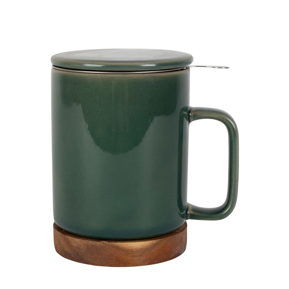 Tisanière nordika en grès émeraude 35 cl filtre inox - sema