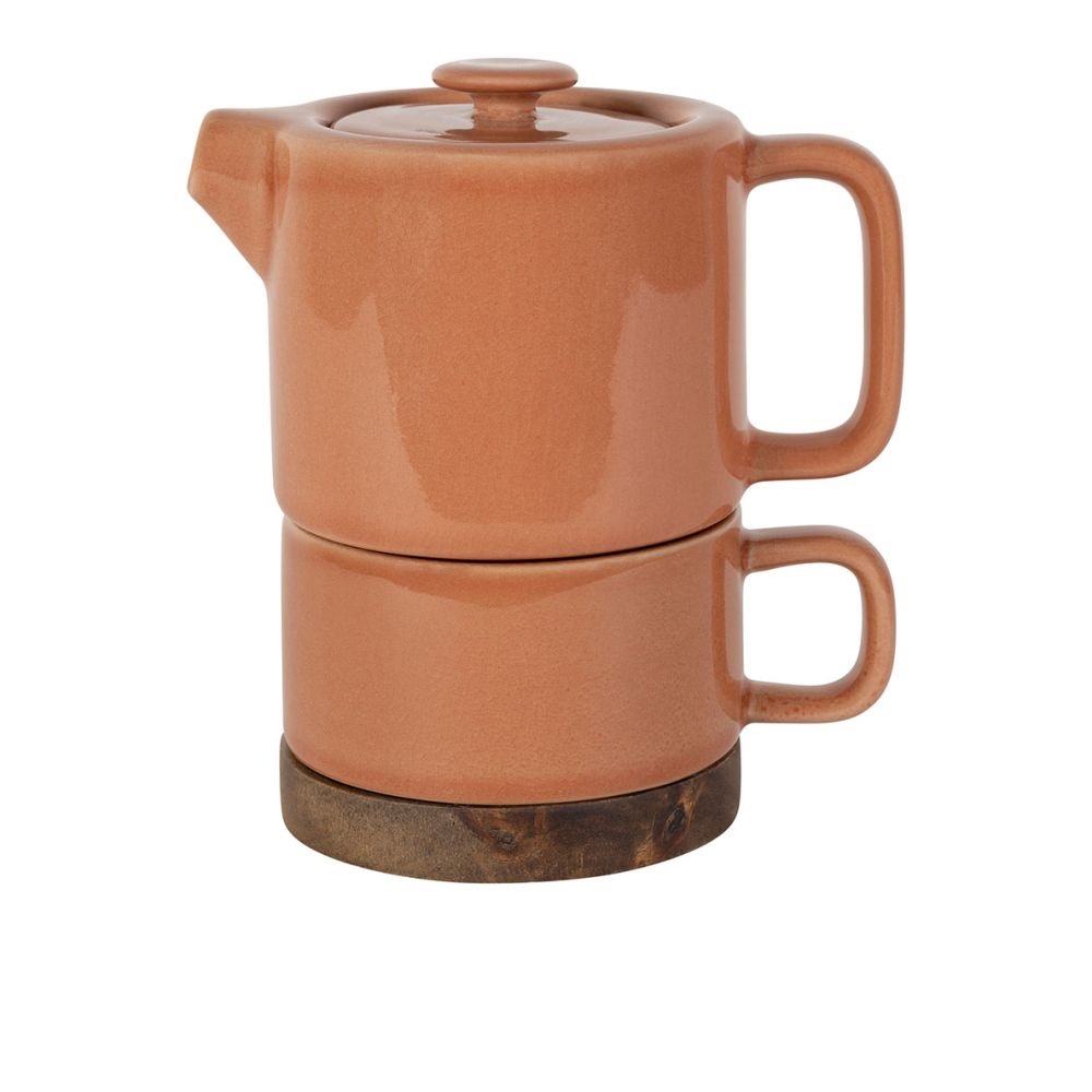 Théière égoiste avec filtre inox - nordika terracotta 45cl + 25cl - sema