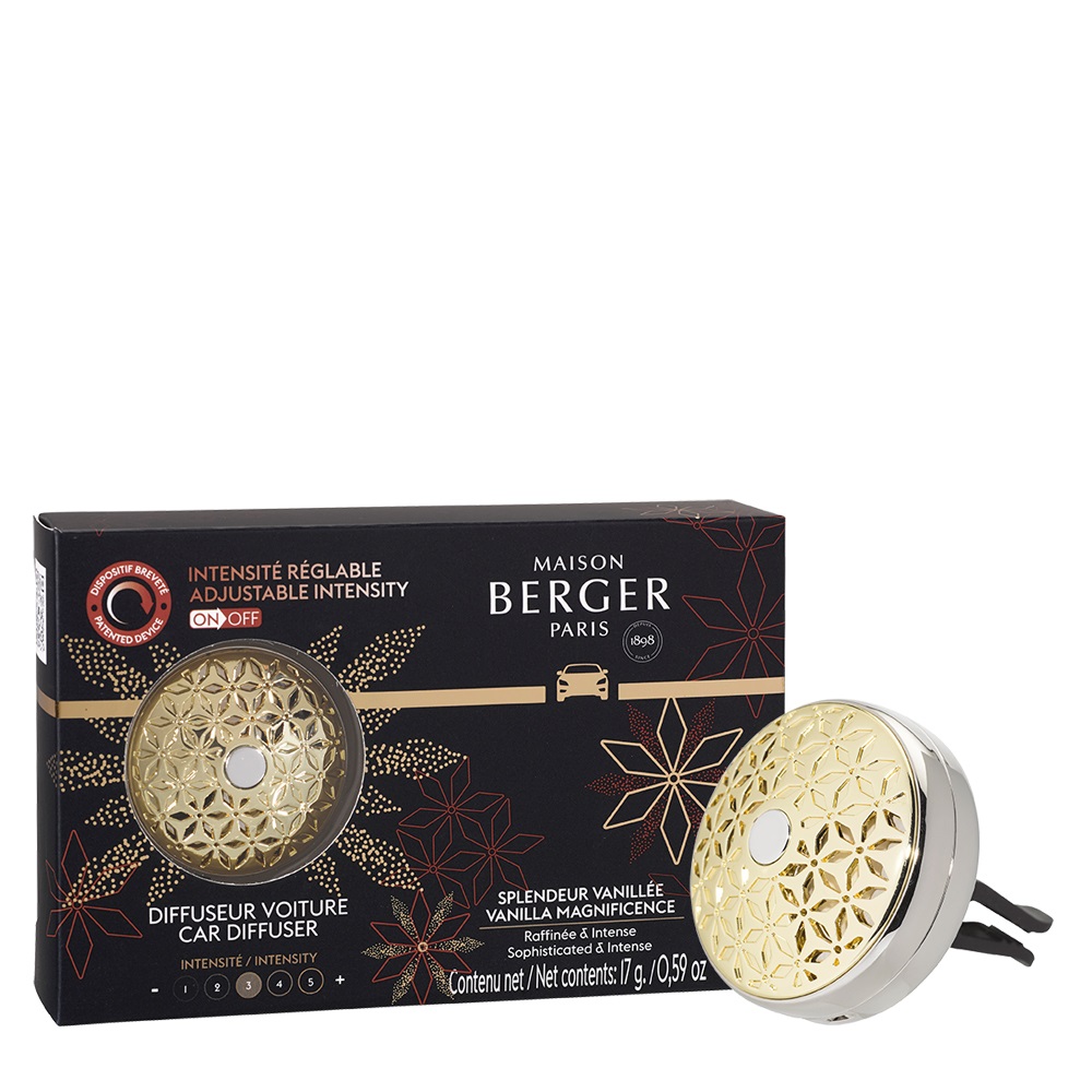 Diffuseur voiture modulable pomelis splendeur vanilée - maison berger paris