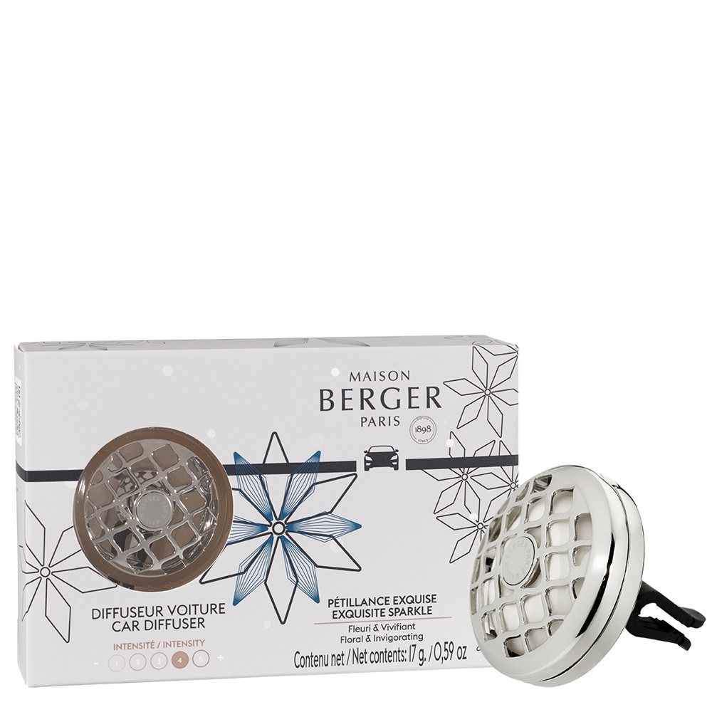 Diffuseur voiture rosalie pétillance exquise - maison berger paris