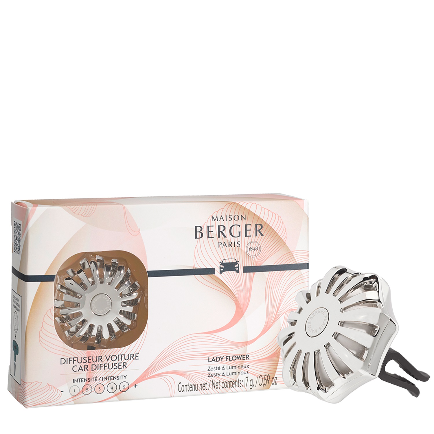 Diffuseur voiture corali lady flower - maison berger paris