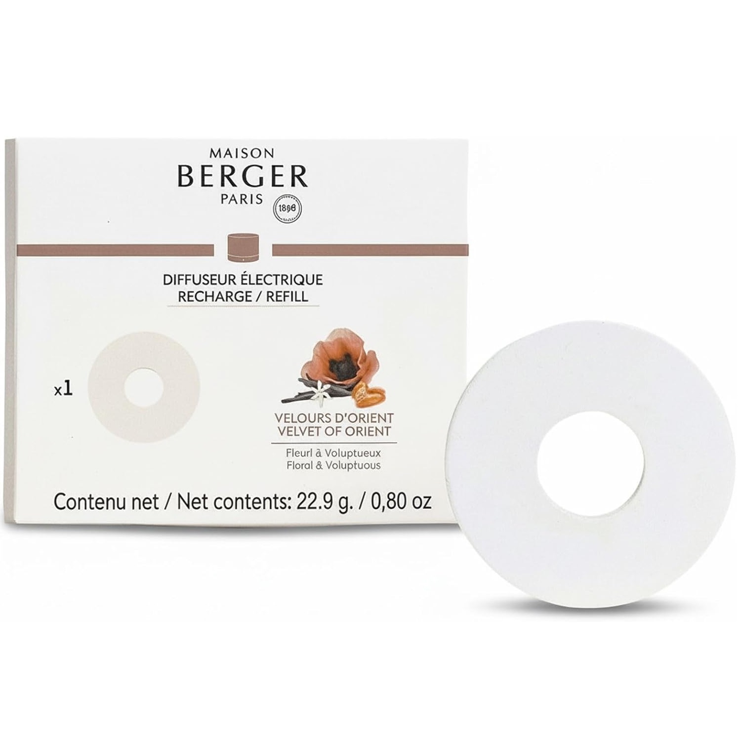 Recharge diffuseur nomade velours d'orient - maison berger paris