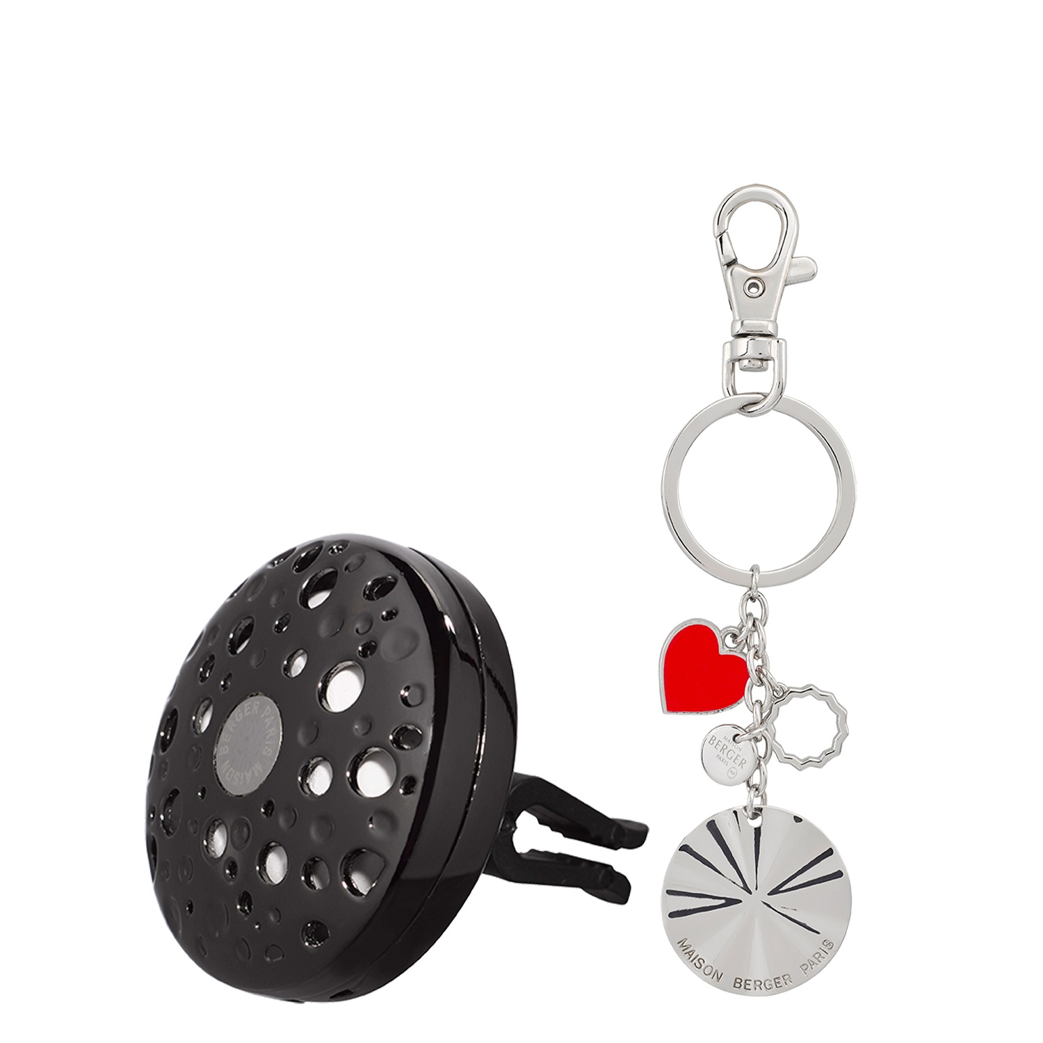 Coffret les petits trésors ophelia diffuseur voiture argent-gun metal- maison berger paris