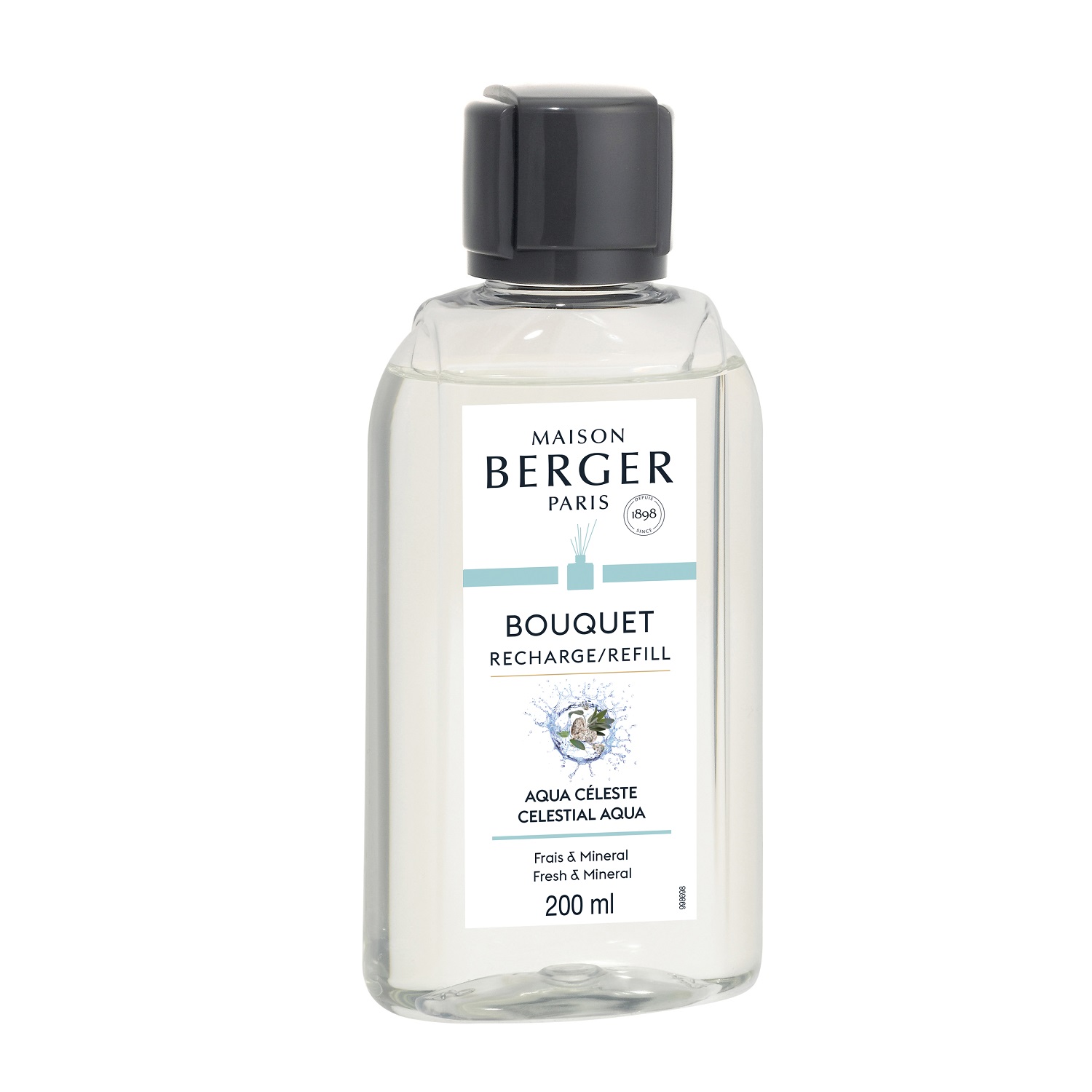 Aqua céleste - recharge 200ml pour bouquet parfumé - maison berger paris