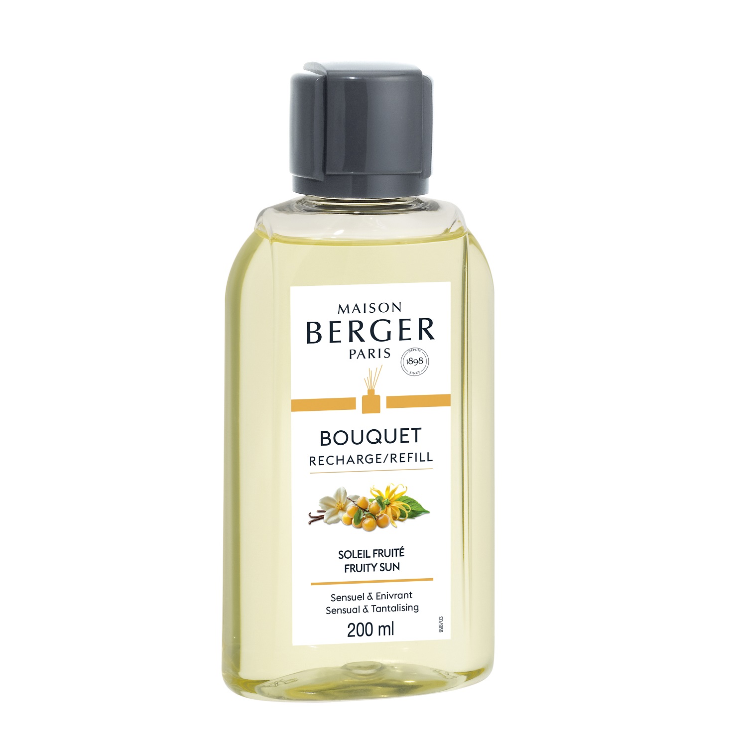 Soleil fruité recharge 200 ml pour bouquet parfumé - maison berger paris