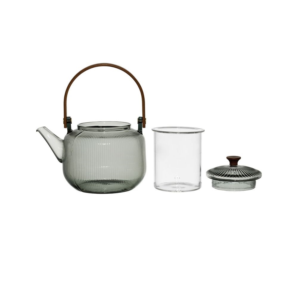 Théière en verre 85 cl dilacia gris - sema