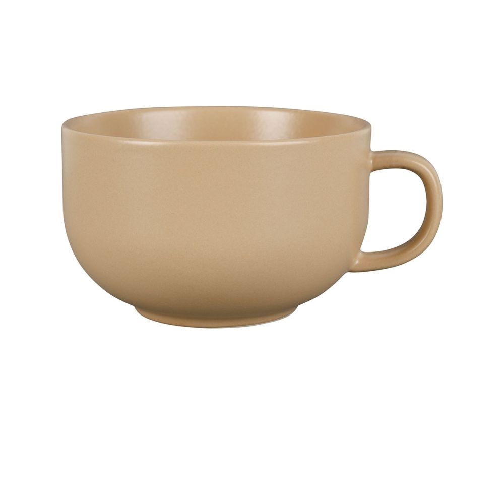 Tasse à thé klosen en grès uni beige 35 cl - sema