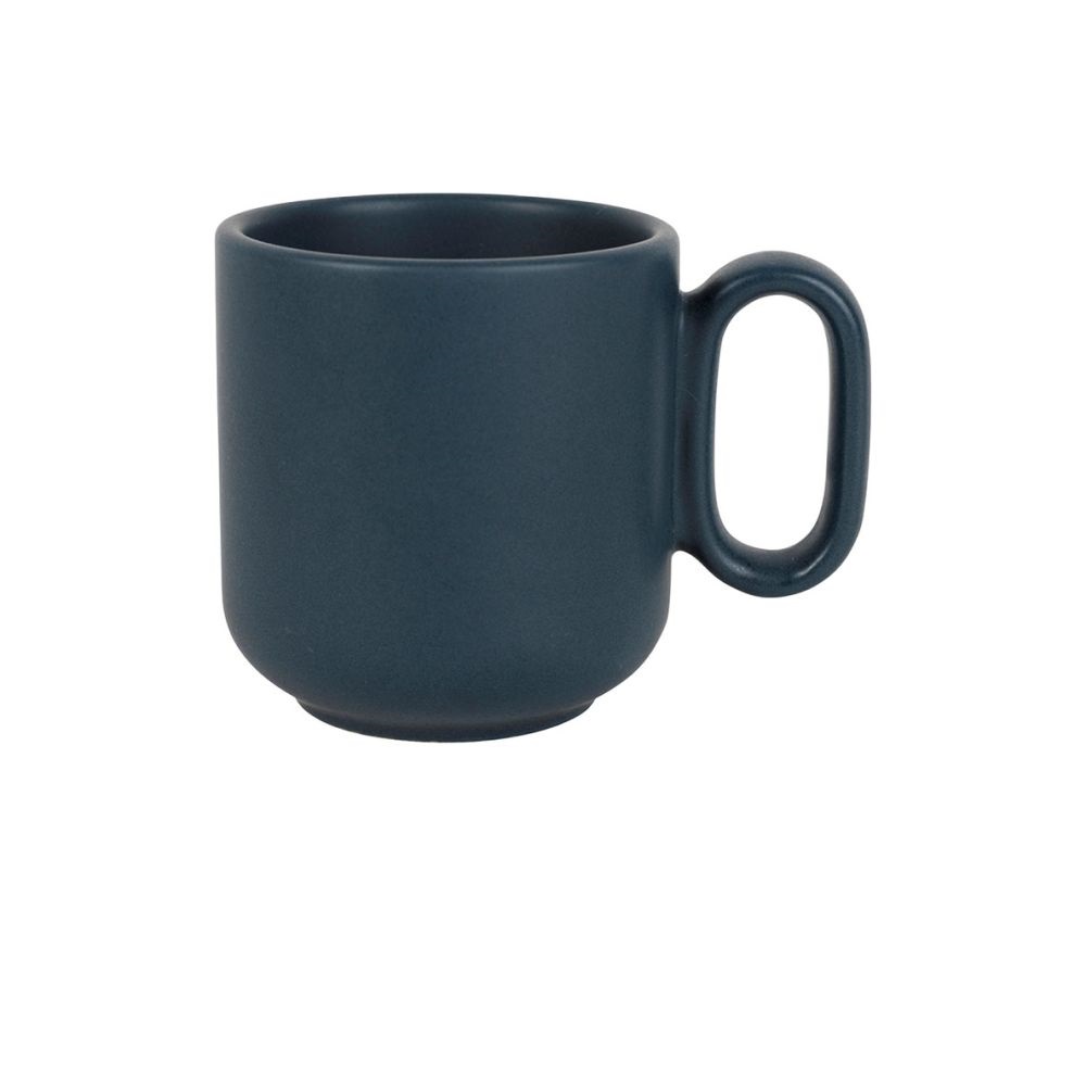 Lot de 6 tasses à café baltika bleu mat en grès 10 cl - sema