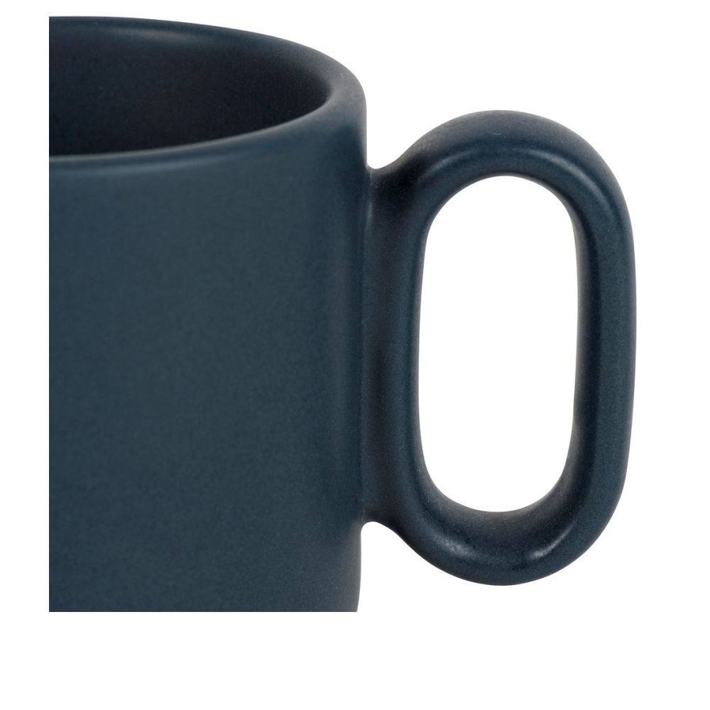 Lot de 6 tasses à café baltika bleu mat en grès 10 cl - sema