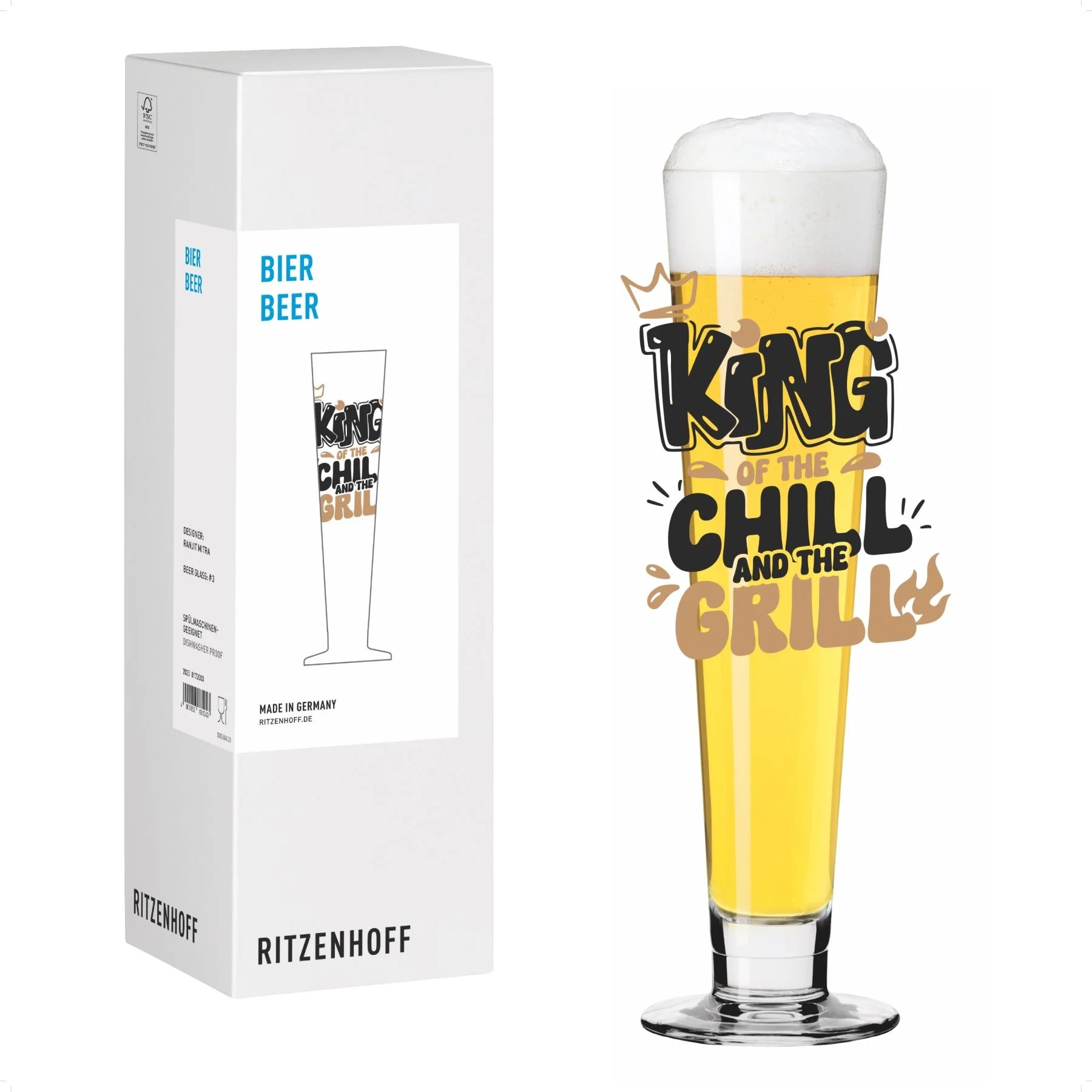 Verre à bière heldenfest 0,4l collection ranjit mitra 2025 - ritzenhoff