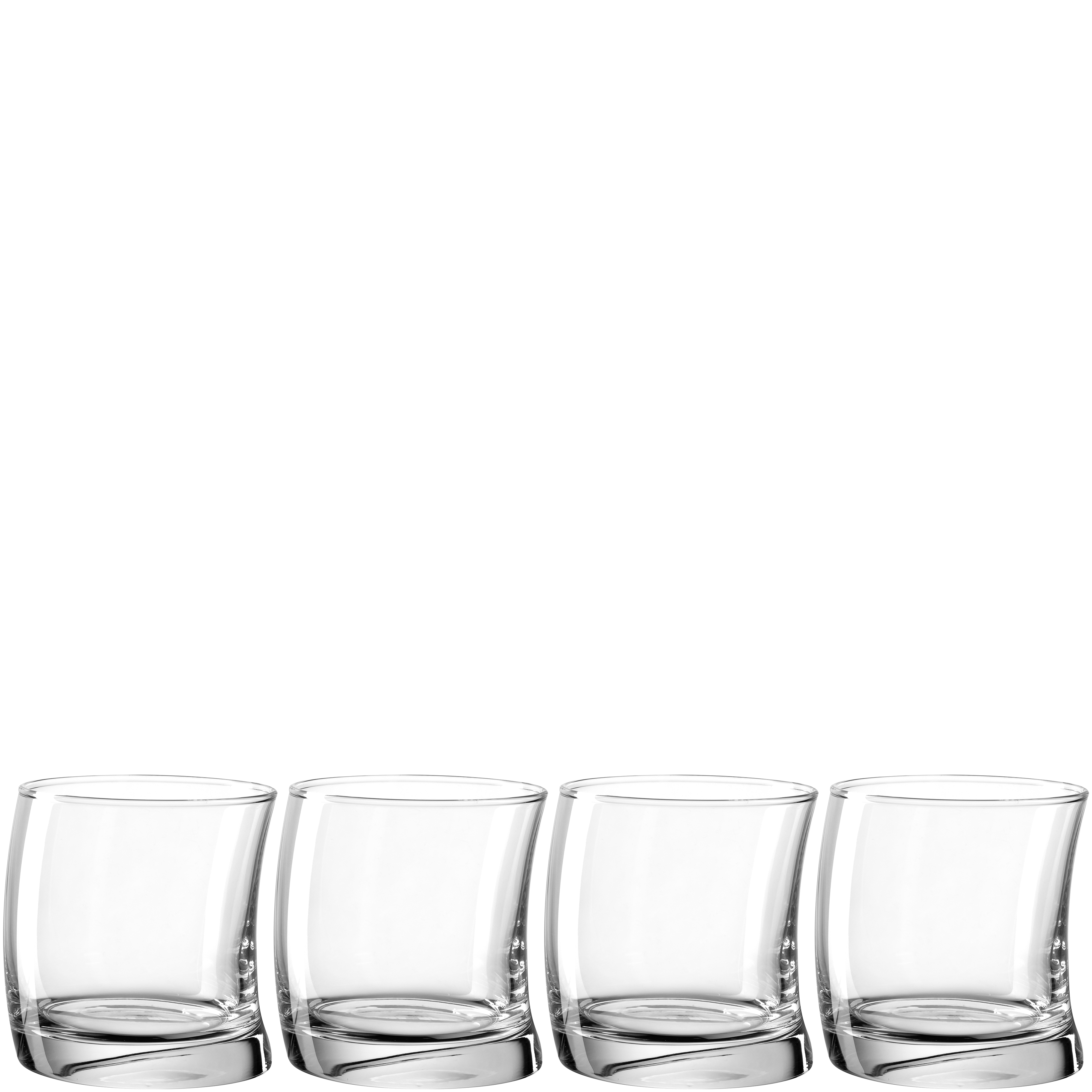 Swing lot de 4 verres tumbler à wihsky 35 cl - leonardo