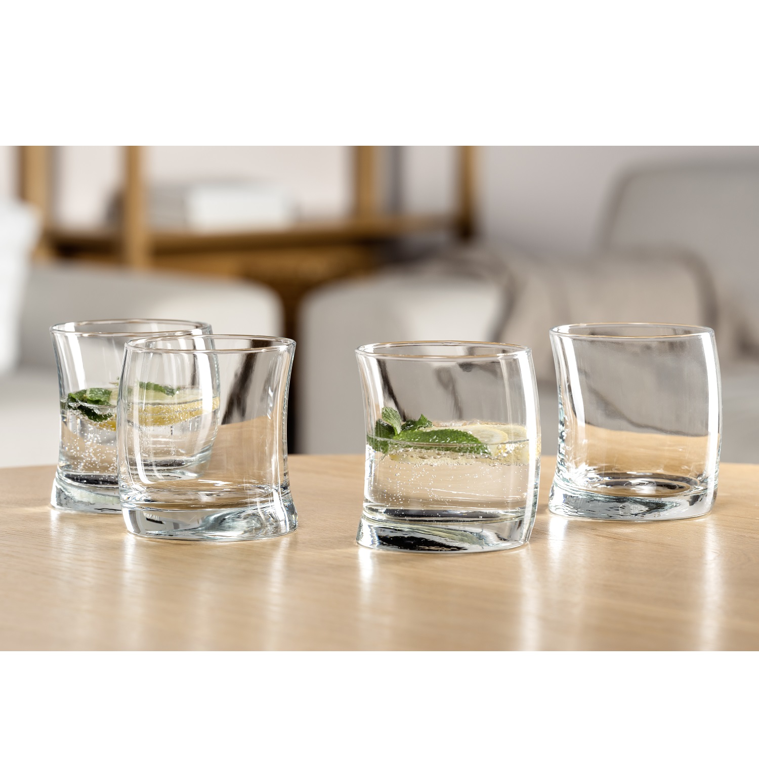 Swing lot de 4 verres tumbler à wihsky 35 cl - leonardo