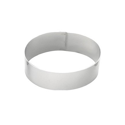 Cercle a entremets inox h3,5 cm diametre 8 cm - ustensiles a patisserie - gobel