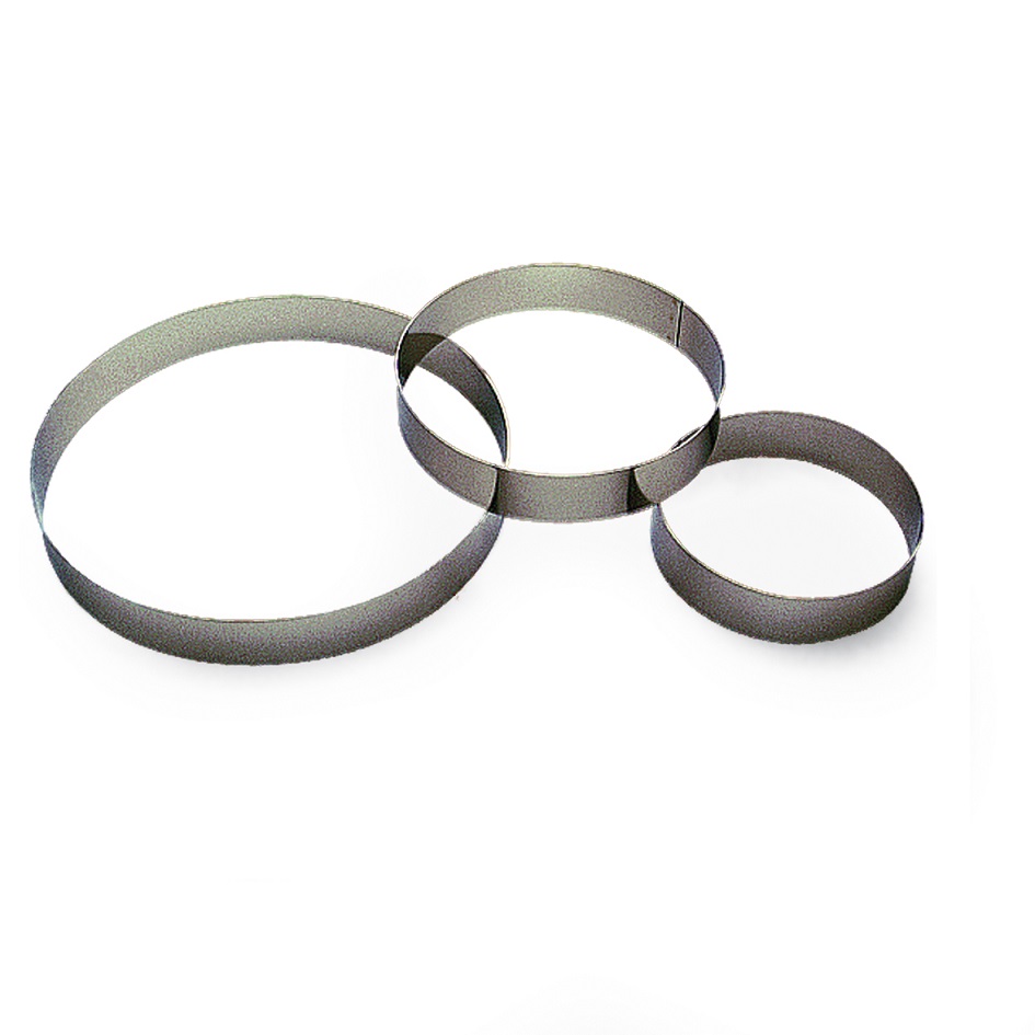 Cercle a entremets en inox diametre 14 cm hauteur 3,5 cm - gobel