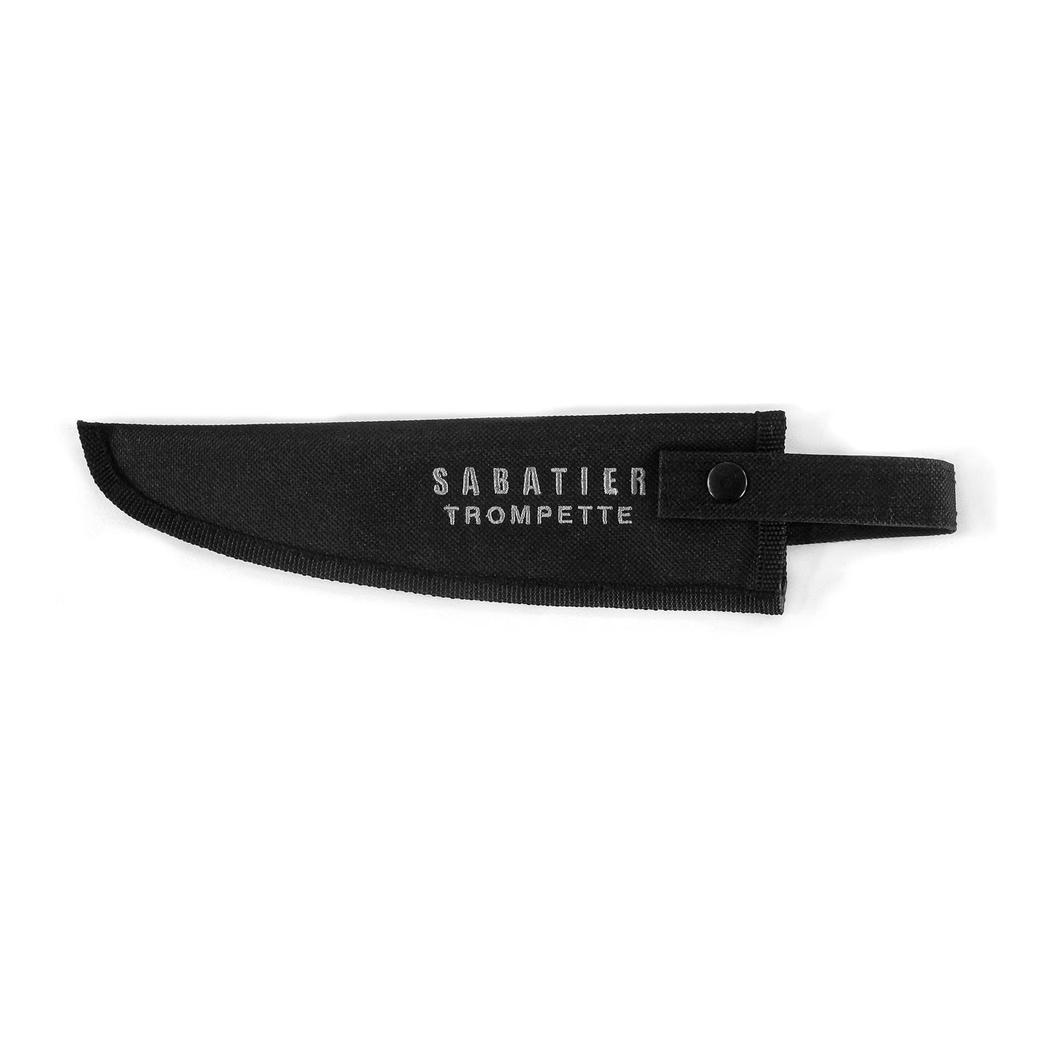 Carbon - couteau santoku 18 cm martelé avec protection de lame sabatier trompette - richardson