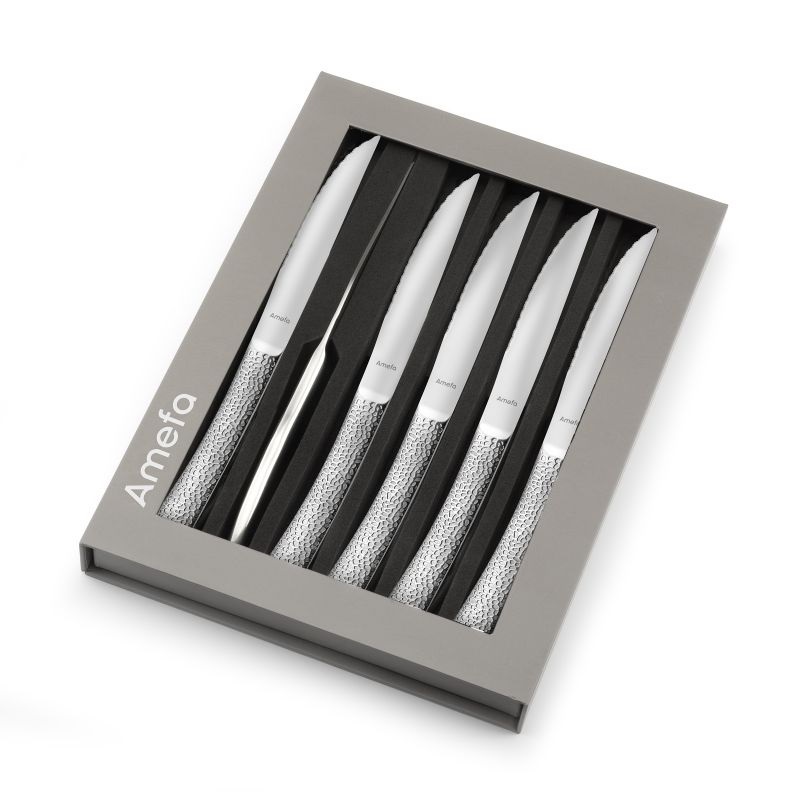 Coffret 6 couteaux steak xl bongo 23 cm - amefa