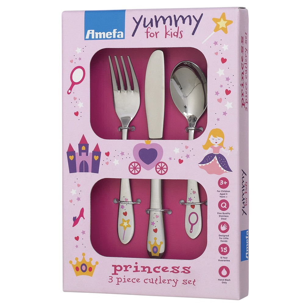 Ensemble 3 pieces couverts enfant princesse - amefa