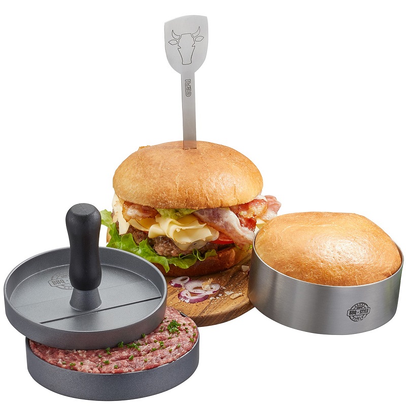 Bbq kit a burger 3 pieces - gefu