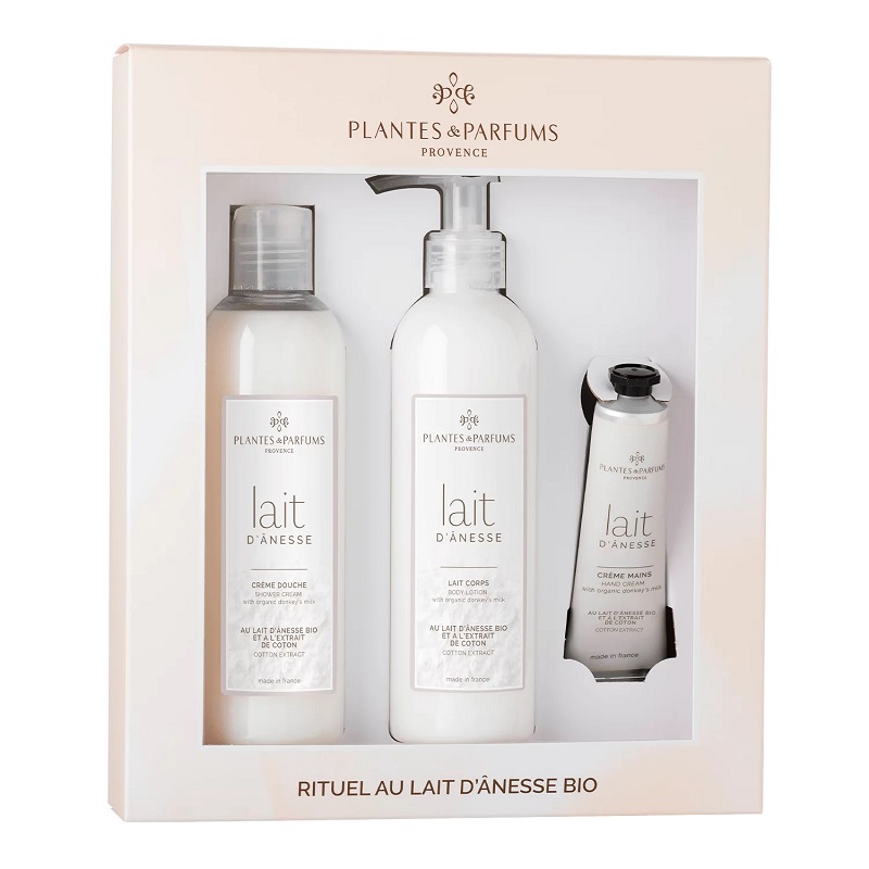Coffret rituel au lait d’ânesse et extrait de coton - plantes et parfums de provence