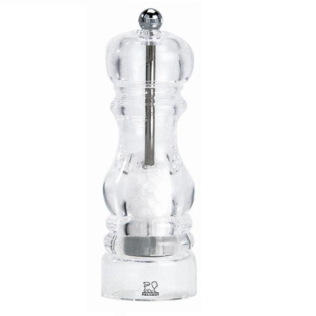 Moulin a sel transparent nancy 18cm - peugeot saveurs 