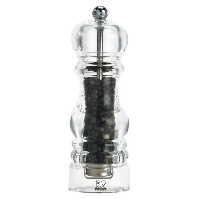 Moulin a poivre transparent nancy 18 cm - peugeot saveurs