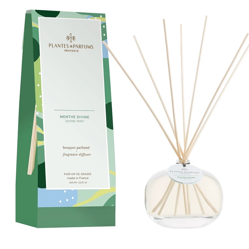 Bouquet brins parfumes 100 ml menthe divine - plantes et parfums de provence