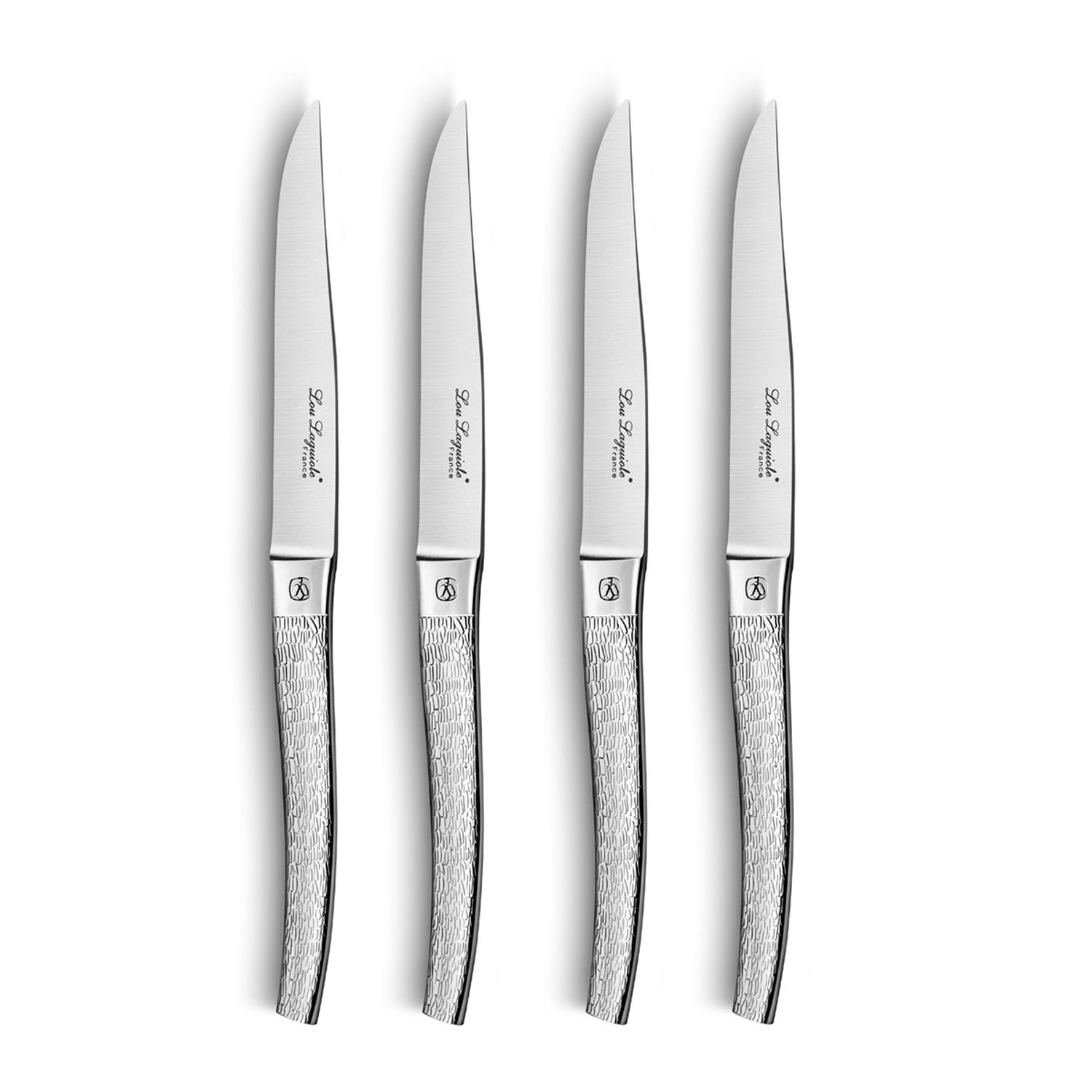 Coffret bois 4 couteaux steak finition alphonse ecorse - amefa