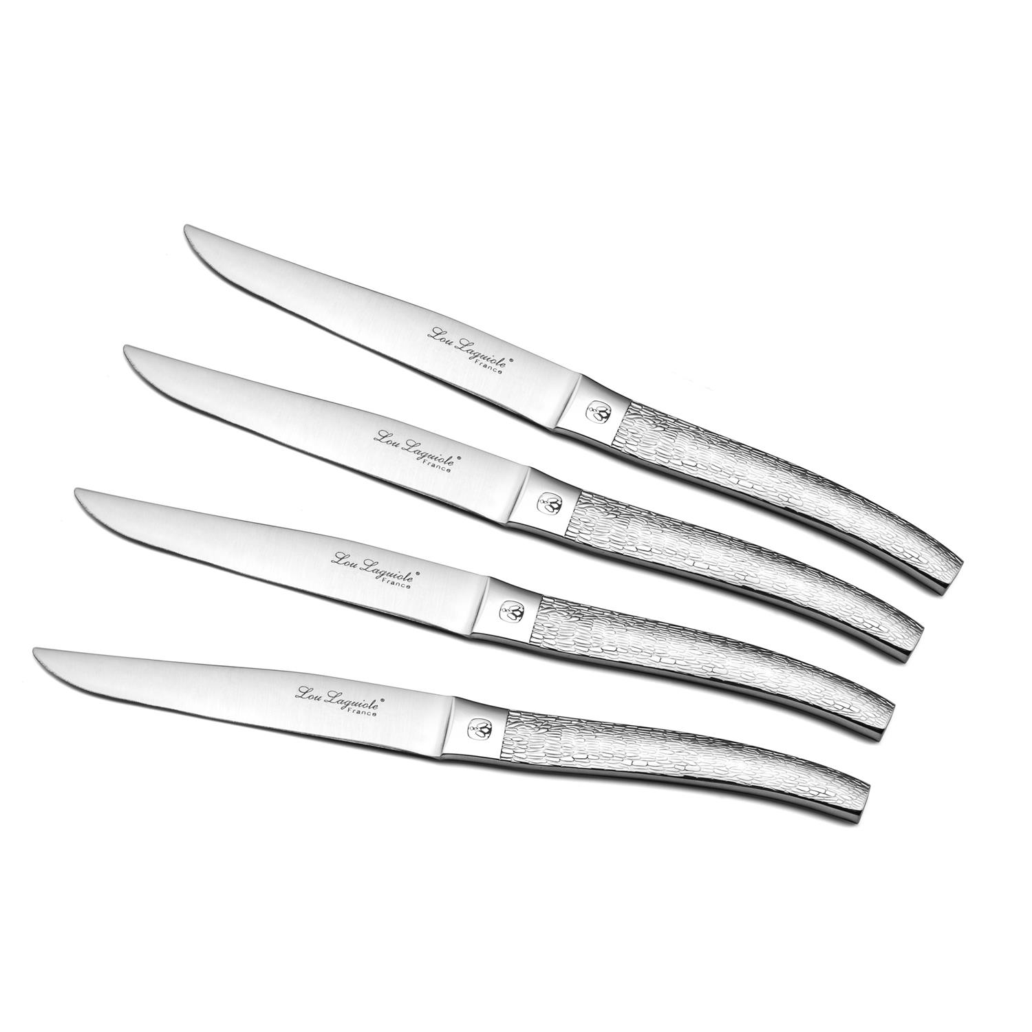 Coffret bois 4 couteaux steak finition alphonse ecorse - amefa