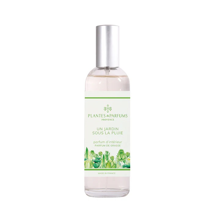 Parfum d'intérieur en spray 100 ml un jardin sous la pluie - plantes et parfums de provence