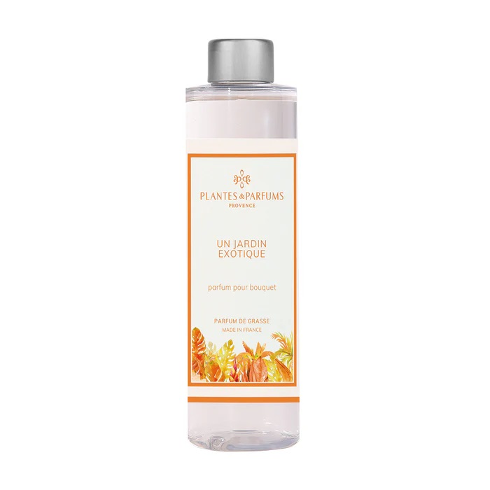 Recharge pour bouquet parfumé 200 ml un jardin exotique - plantes et parfums de provence