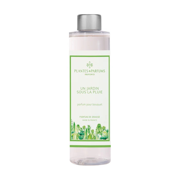 Recharge pour bouquet parfumé 200 ml un jardin sous la pluie - plantes et parfums de provence