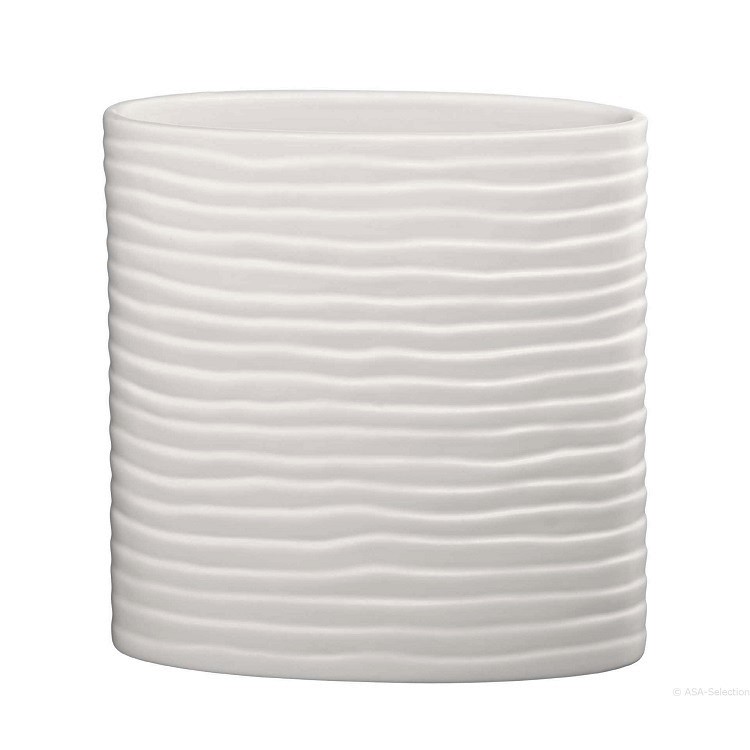 Vase avec relief sable elements 17 x 17 cm - asa