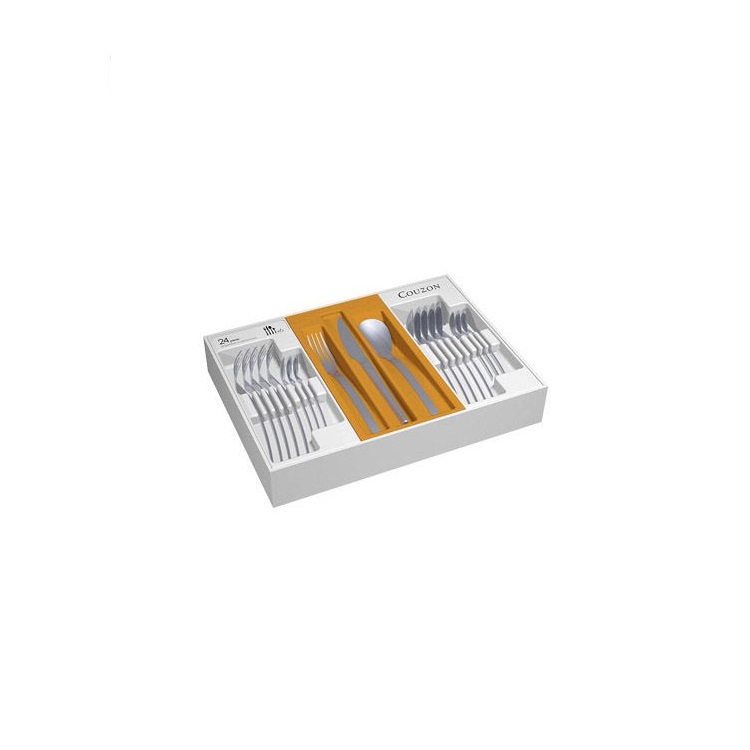 Millenium coffret couverts 24 pièces en inox pour 6 personnes - couzon