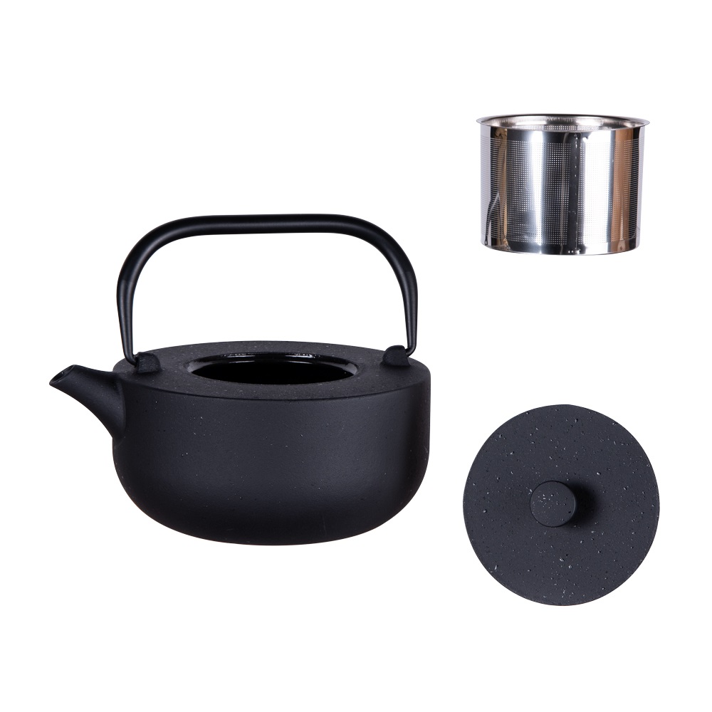Théière en fonte fuji 1,2 l noir - table et passion