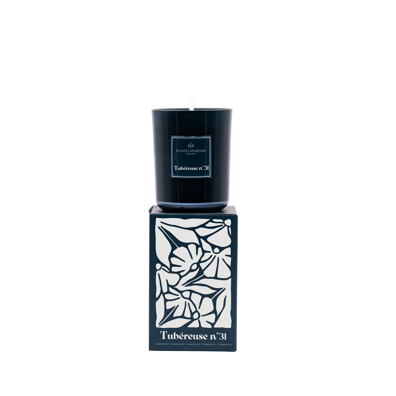 Tubéreuse bougie parfumée à la cire végétale 420g parfum de prestige - plantes et parfums de provence