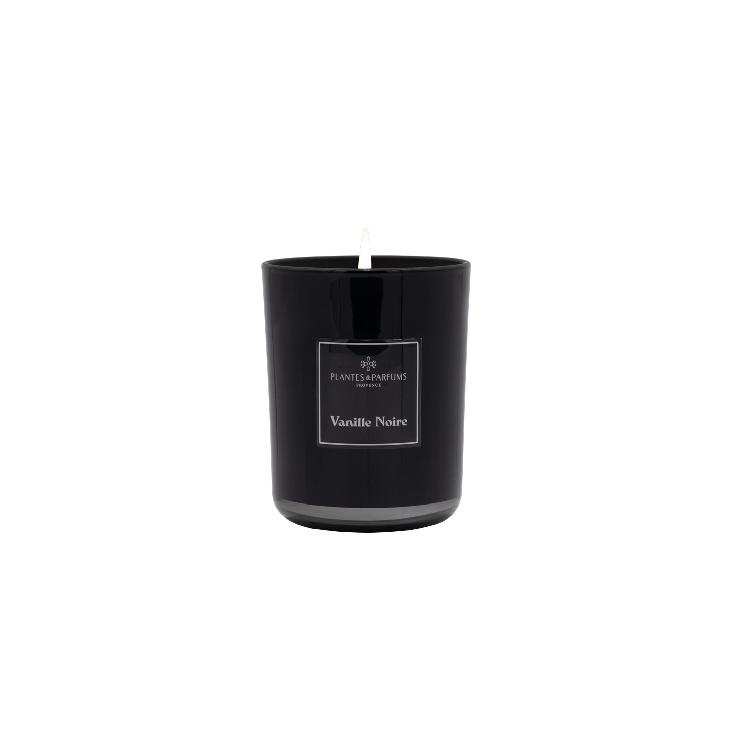 Vanille noire bougie parfumée à la cire végétale 420g parfum de prestige - plantes et parfums de provence