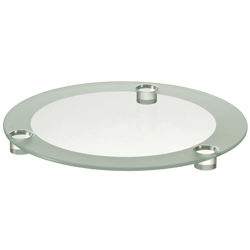 Plat a tarte en verre 33 cm spirit - leonardo