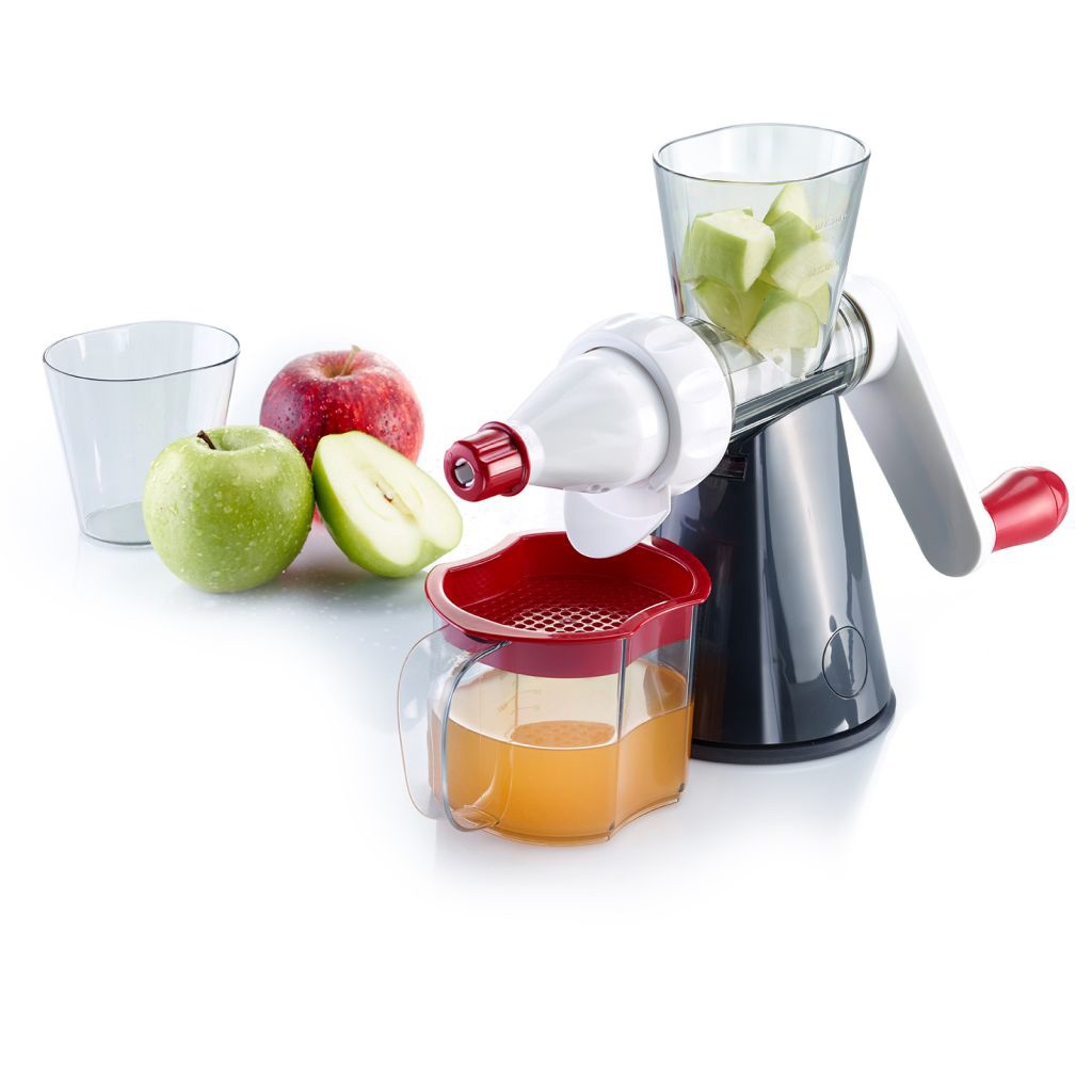Set économique 3en1 râpe à tambour »scharfe herta« + acessoires à jus et kit hachoir à viande et filière à spritzbredele - westmark