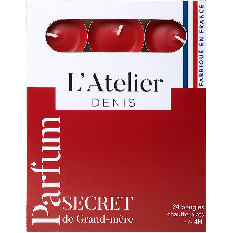 Lot de 24 lumignons parfumes modele secret de grand mere - l'atelier denis